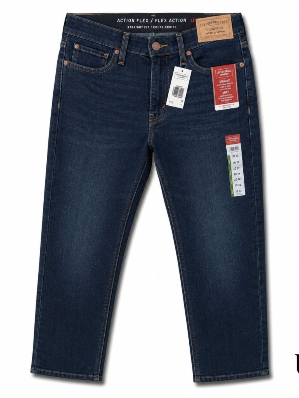 Levi Strauss Signature Men’s Straight Fit Action Flex Jeans 30x32 NWT